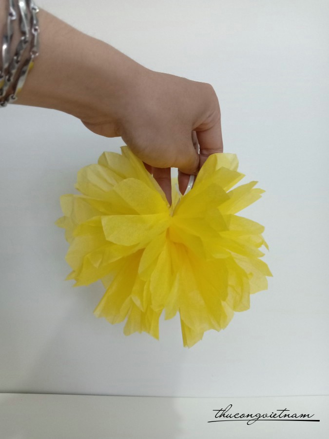 Cầu bông giấy gấp sẵn